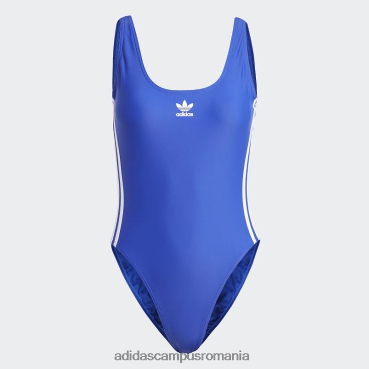 adidas campus romania costum de baie adicolor 3 dungi albastru femei albastru alb J266N29650