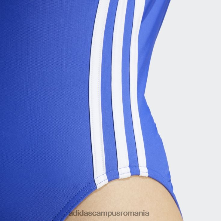 adidas campus romania costum de baie adicolor 3 dungi albastru femei albastru alb J266N29650