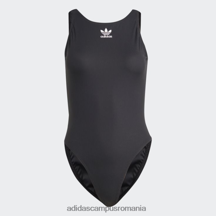adidas campus romania costum de baie negru adicolor cu coaste adidas femei alb negru J266N216551