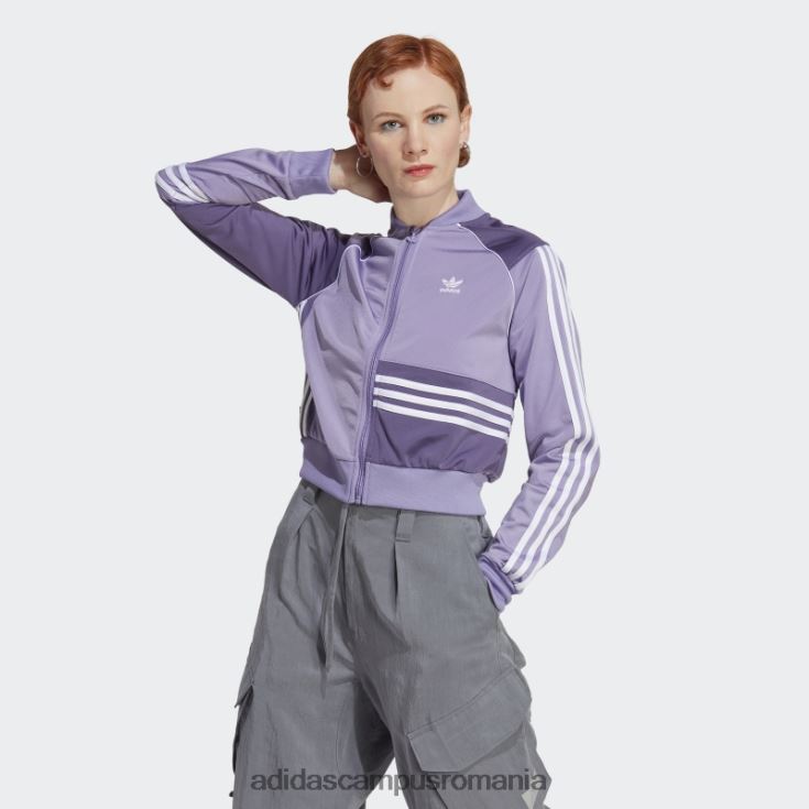 adidas campus romania crop jachetă liliac femei liliac J266N29824