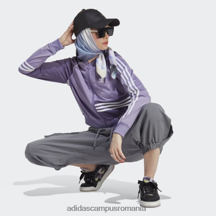 adidas campus romania crop jachetă liliac femei liliac J266N29824