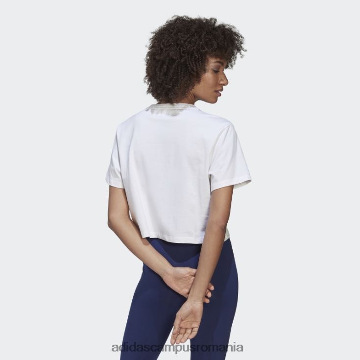 adidas campus romania crop top alb femei alb J266N23014