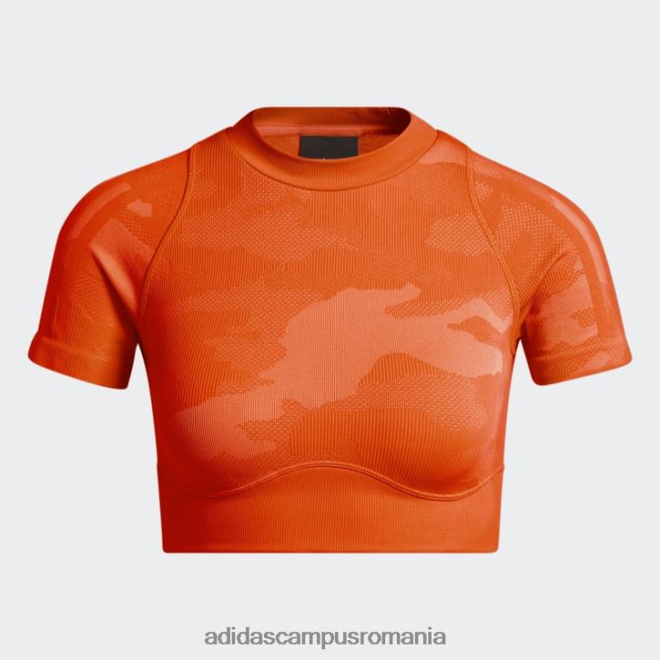 adidas campus romania crop top tricot portocaliu adidas femei portocale J266N22508