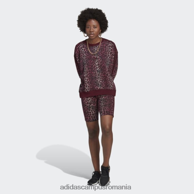 adidas campus romania dresuri scurte maroon bike femei maro/multicolor J266N210384