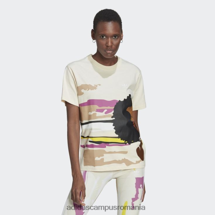 adidas campus romania ecru tint thebe magugu regulat tricou adidas femei nuanță ecru J266N217553