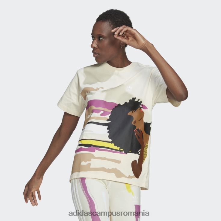 adidas campus romania ecru tint thebe magugu regulat tricou adidas femei nuanță ecru J266N217553