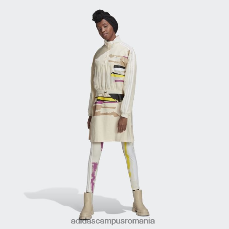 adidas campus romania ecru tint thebe magugu tee dress femei nuanță ecru J266N217524
