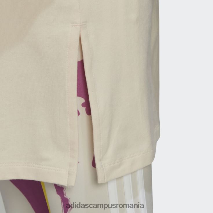 adidas campus romania ecru tint thebe magugu tee dress femei nuanță ecru J266N217524