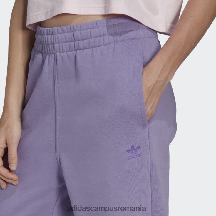 adidas campus romania essentials pantaloni de jogging fleece lila femei liliac J266N29025