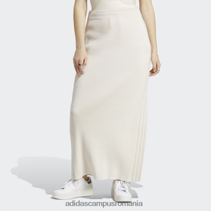 adidas campus romania fustă lungă tricot versiune alb albastru femei alb J266N217452
