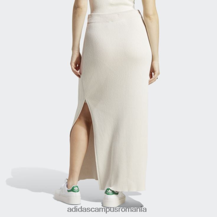 adidas campus romania fustă lungă tricot versiune alb albastru femei alb J266N217452