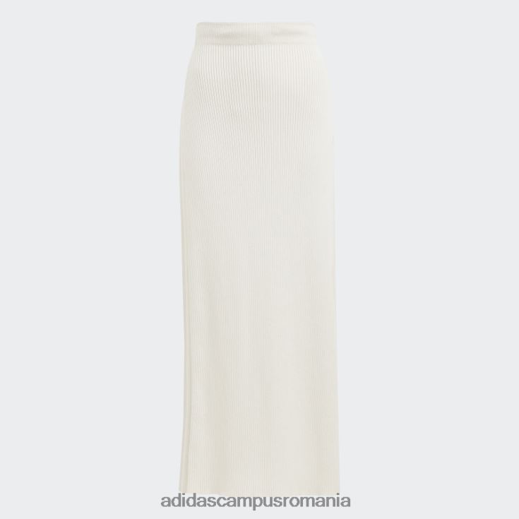 adidas campus romania fustă lungă tricot versiune alb albastru femei alb J266N217452