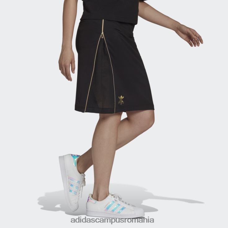 adidas campus romania fusta midi neagra femei negru J266N23197