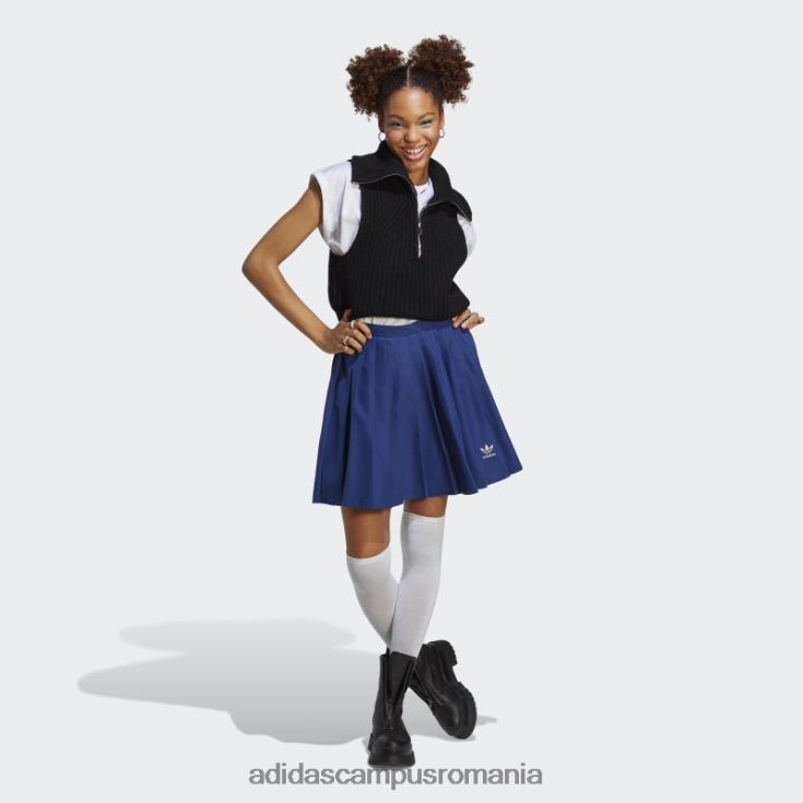 adidas campus romania fusta plisata albastra victorie femei albastru victorie J266N29430