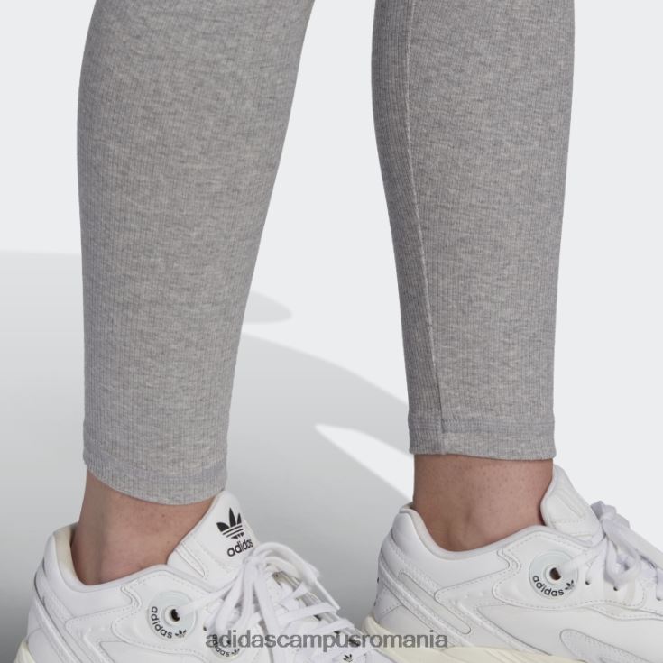 adidas campus romania gri mediu adicolor essentials+ leggings cu nervuri lungime 7/8 adidas femei gri mediu J266N28985