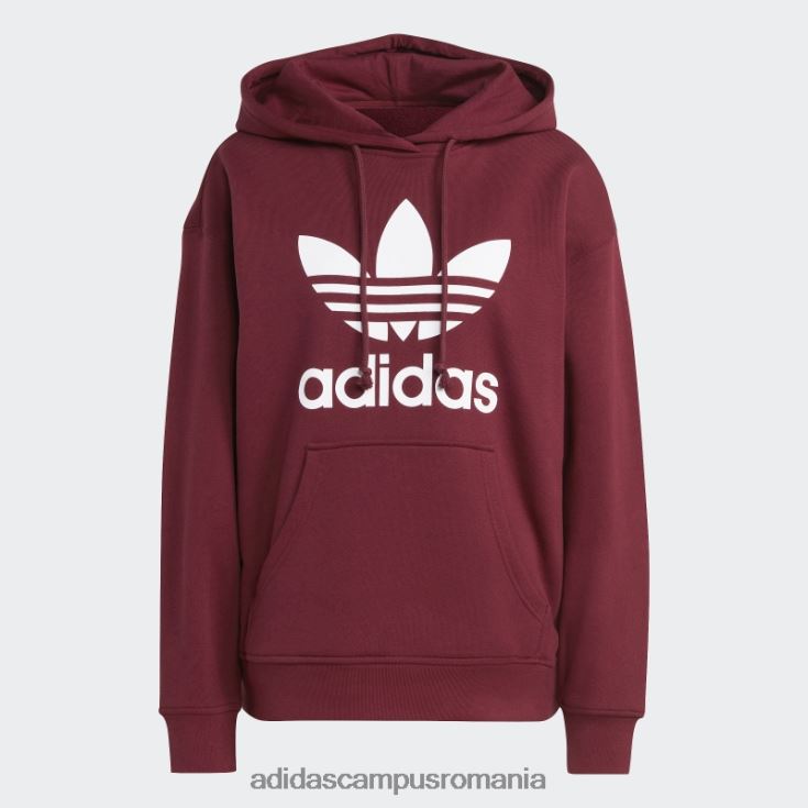 adidas campus romania hanoraș trefoil roșu femei roșu J266N29229