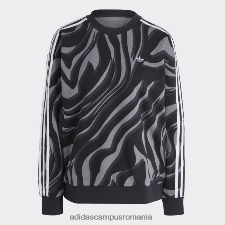 adidas campus romania hanorac abstract cu imprimeu animal negru adidas femei negru J266N29336