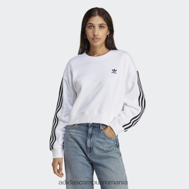 adidas campus romania hanorac adicolor classics alb femei alb J266N29247