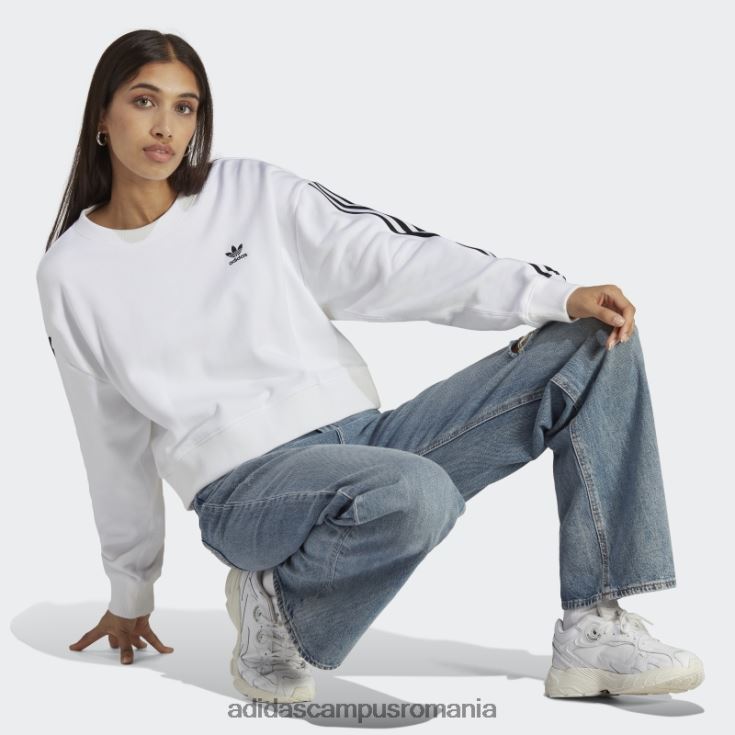 adidas campus romania hanorac adicolor classics alb femei alb J266N29247