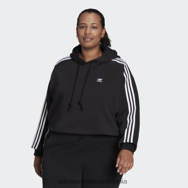 adidas campus romania hanorac adicolor classics (plus size) negru femei negru J266N28888