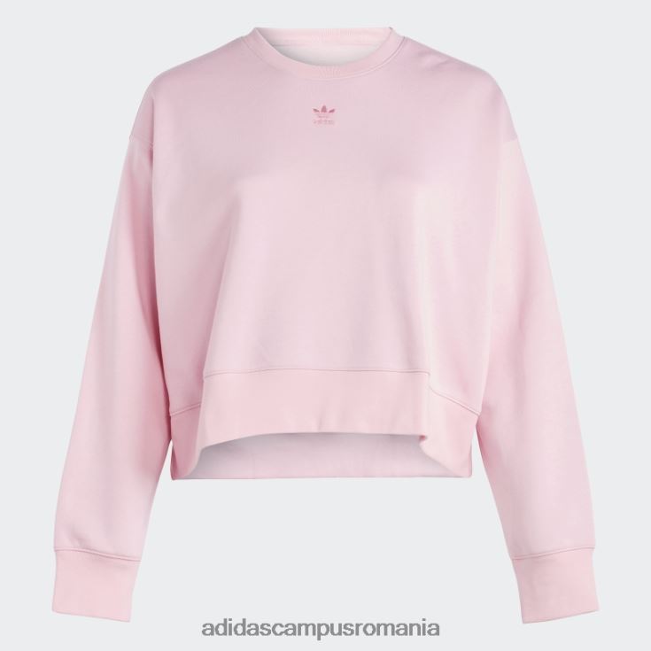 adidas campus romania hanorac adicolor essentials crew (mărime plus) adevărat roz adidas femei roz adevarat J266N29234