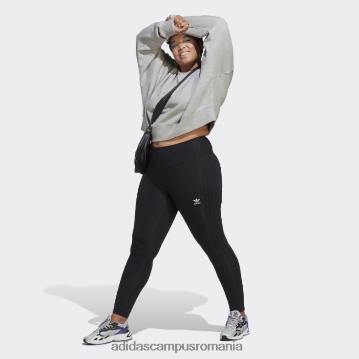 adidas campus romania hanorac adicolor essentials crew (plus size) gri mediu femei gri mediu J266N217318