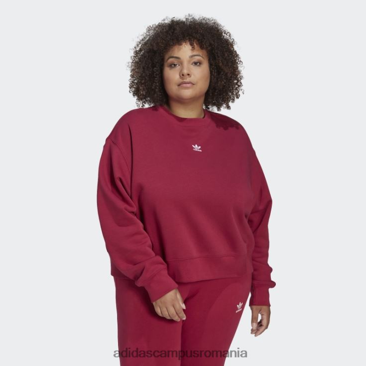 adidas campus romania hanorac adicolor essentials crew (plus size) visiniu femei Burgundia J266N210141