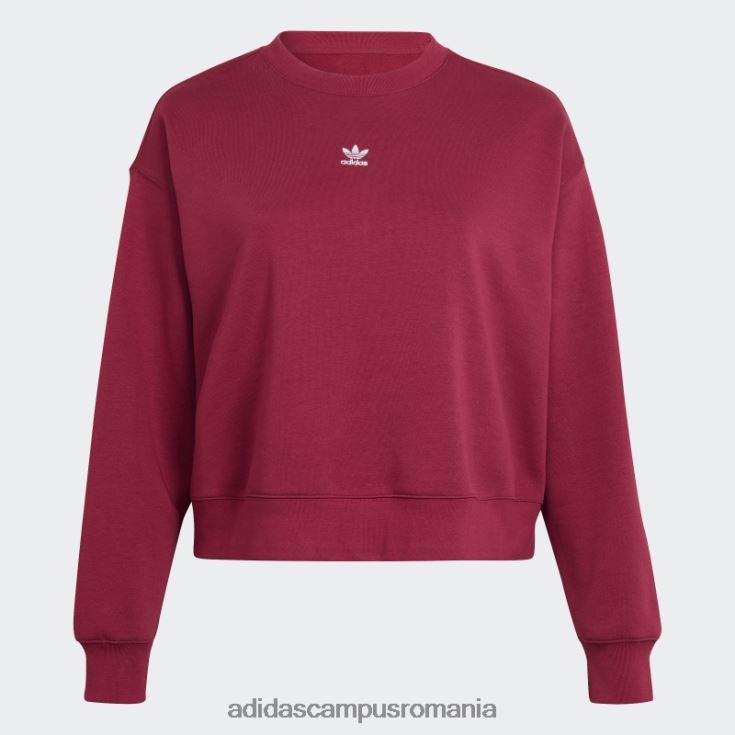 adidas campus romania hanorac adicolor essentials crew (plus size) visiniu femei Burgundia J266N210141