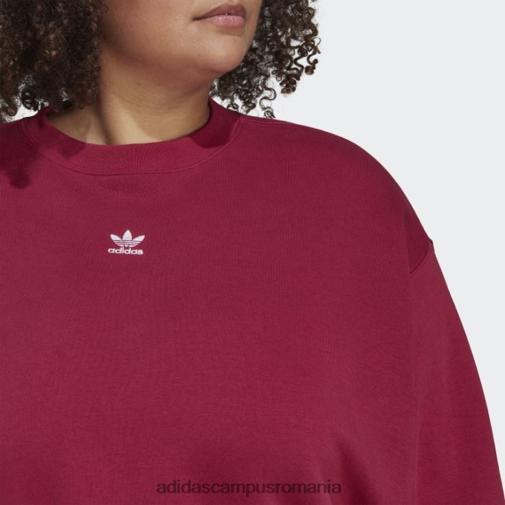 adidas campus romania hanorac adicolor essentials crew (plus size) visiniu femei Burgundia J266N210141