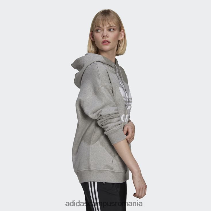 adidas campus romania hanorac adicolor trefoil gri mediu fierbinte femei gri mediu J266N29022
