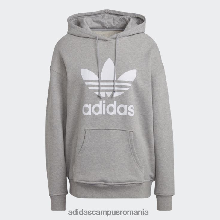 adidas campus romania hanorac adicolor trefoil gri mediu fierbinte femei gri mediu J266N29022