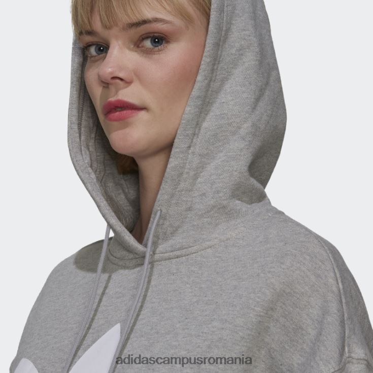 adidas campus romania hanorac adicolor trefoil gri mediu fierbinte femei gri mediu J266N29022