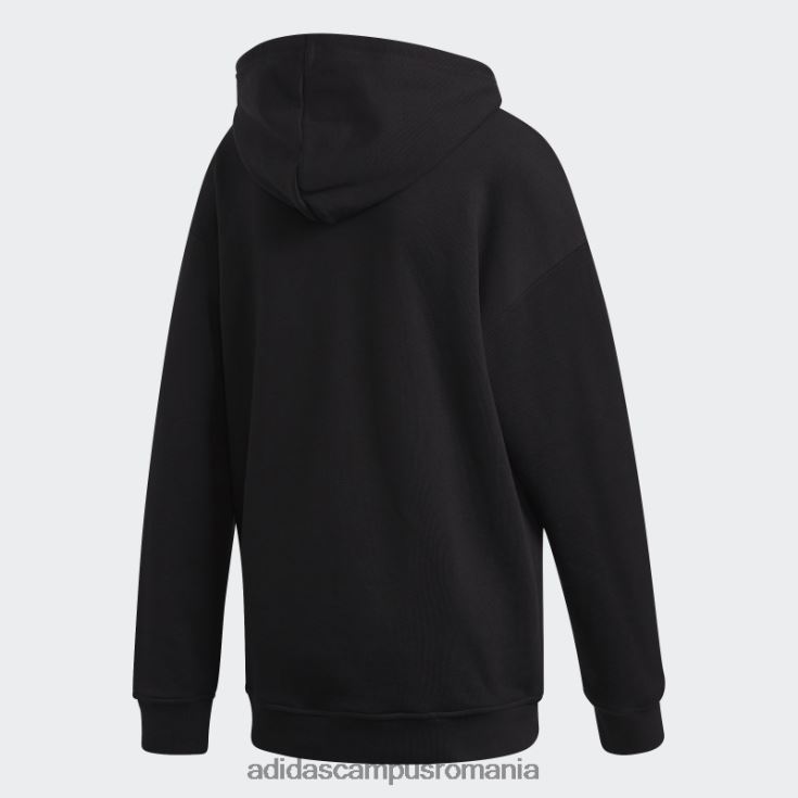 adidas campus romania hanorac adicolor trefoil negru femei alb negru J266N22716