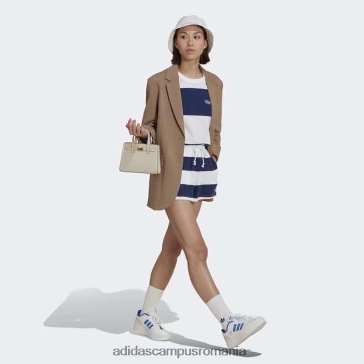 adidas campus romania hanorac adidas cu mânecă lungă în dungi cer de noapte femei cer de noapte/alb J266N210281