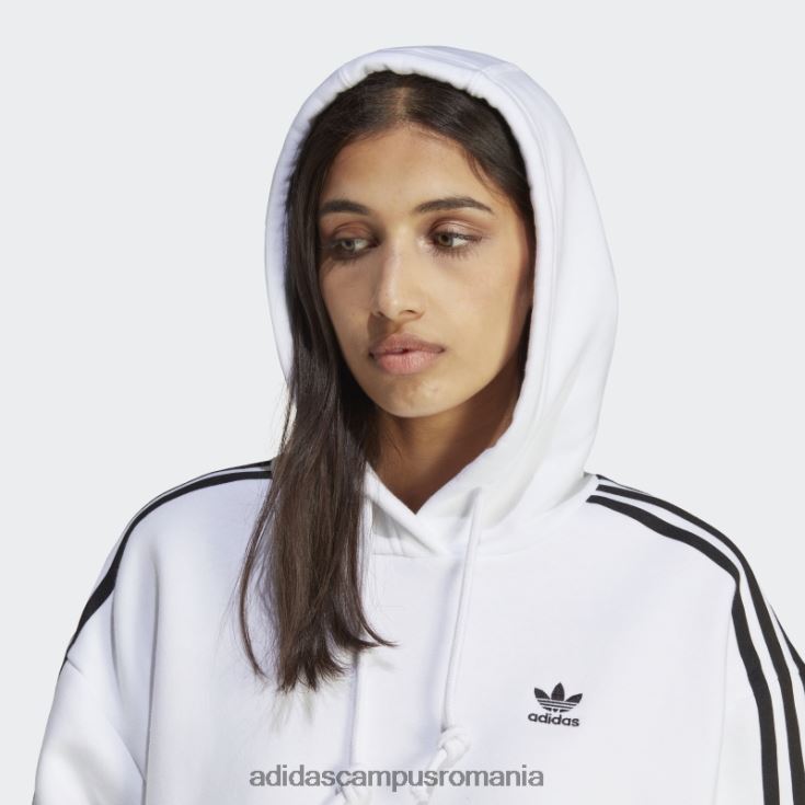 adidas campus romania hanorac alb adicolor classics crop adidas femei alb J266N217415