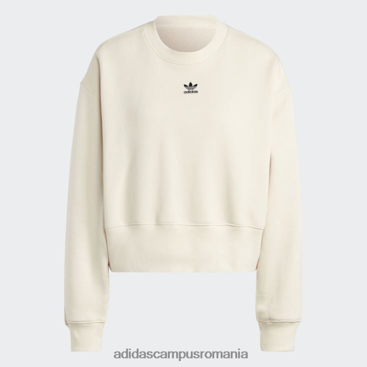 adidas campus romania hanorac alb adicolor essentials crew adidas femei alb J266N216455