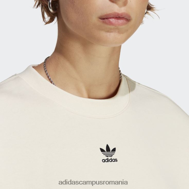 adidas campus romania hanorac alb adicolor essentials crew adidas femei alb J266N216455