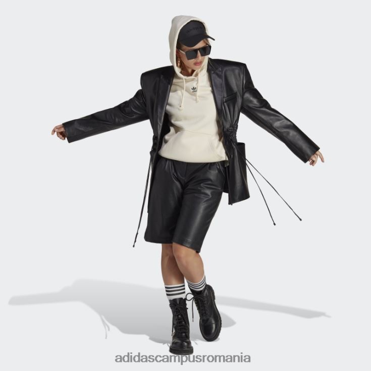 adidas campus romania hanorac alb adicolor essentials fleece femei alb J266N29388