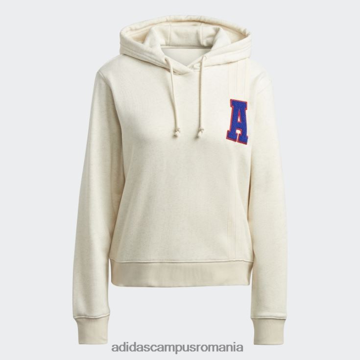 adidas campus romania hanorac alb cu logo mel originals mic femei alb mel J266N210805