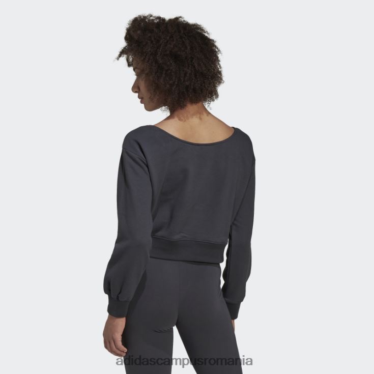 adidas campus romania hanorac crew slouchy carbon femei carbon J266N23214