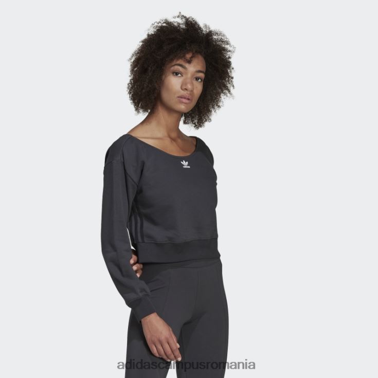 adidas campus romania hanorac crew slouchy carbon femei carbon J266N23214