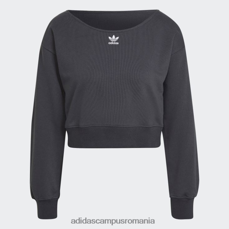 adidas campus romania hanorac crew slouchy carbon femei carbon J266N23214