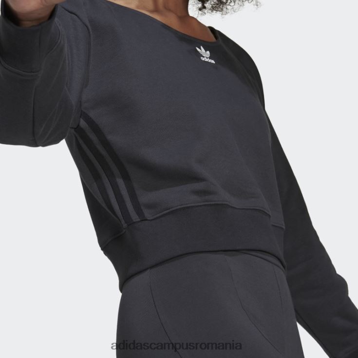 adidas campus romania hanorac crew slouchy carbon femei carbon J266N23214