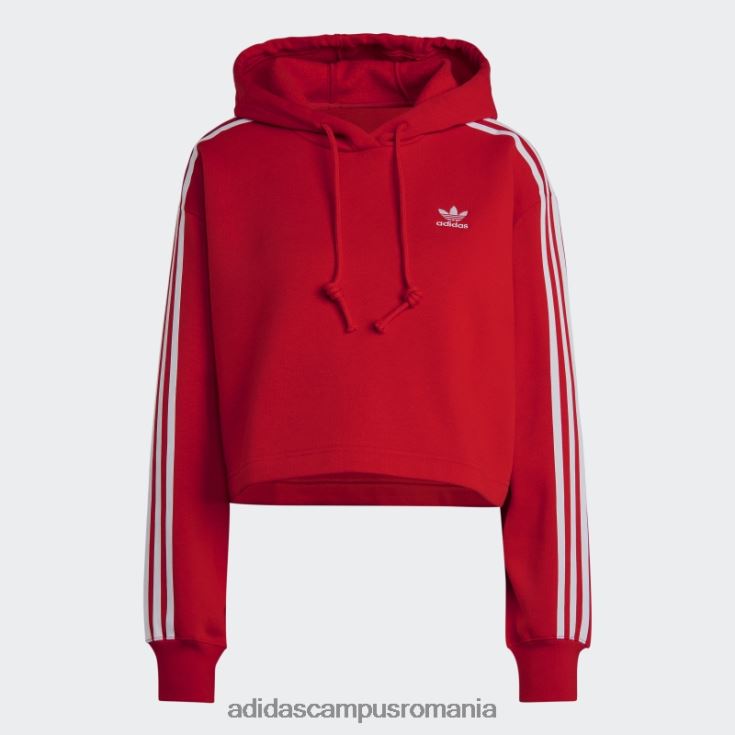 adidas campus romania hanorac crop adicolor classics stacojiu femei stacojiu J266N29592