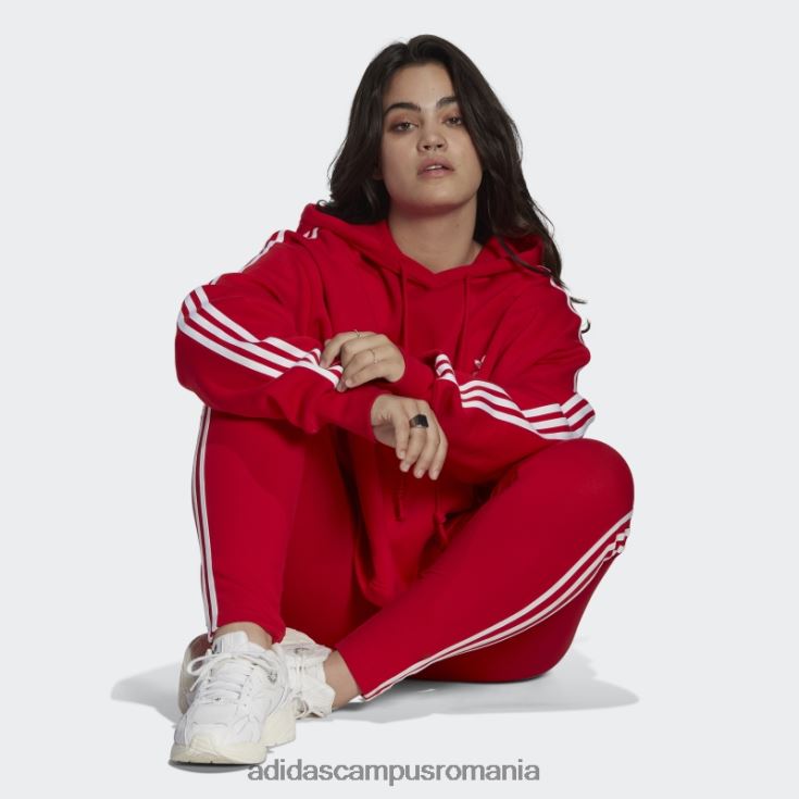 adidas campus romania hanorac crop adicolor classics stacojiu (mărime plus) femei stacojiu J266N29851