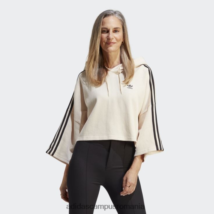 adidas campus romania hanorac crop alb femei alb J266N217429