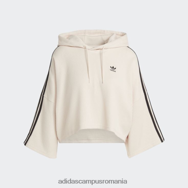 adidas campus romania hanorac crop alb femei alb J266N217429