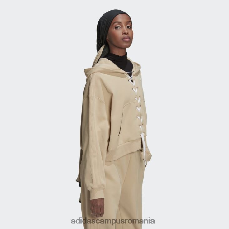 adidas campus romania hanorac cu dantelă bej întotdeauna original femei bej J266N22699