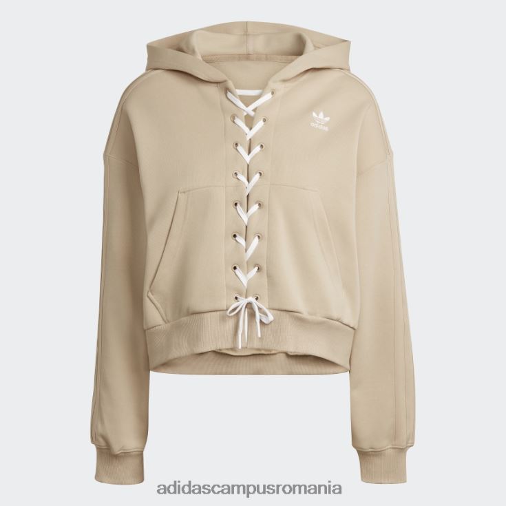 adidas campus romania hanorac cu dantelă bej întotdeauna original femei bej J266N22699