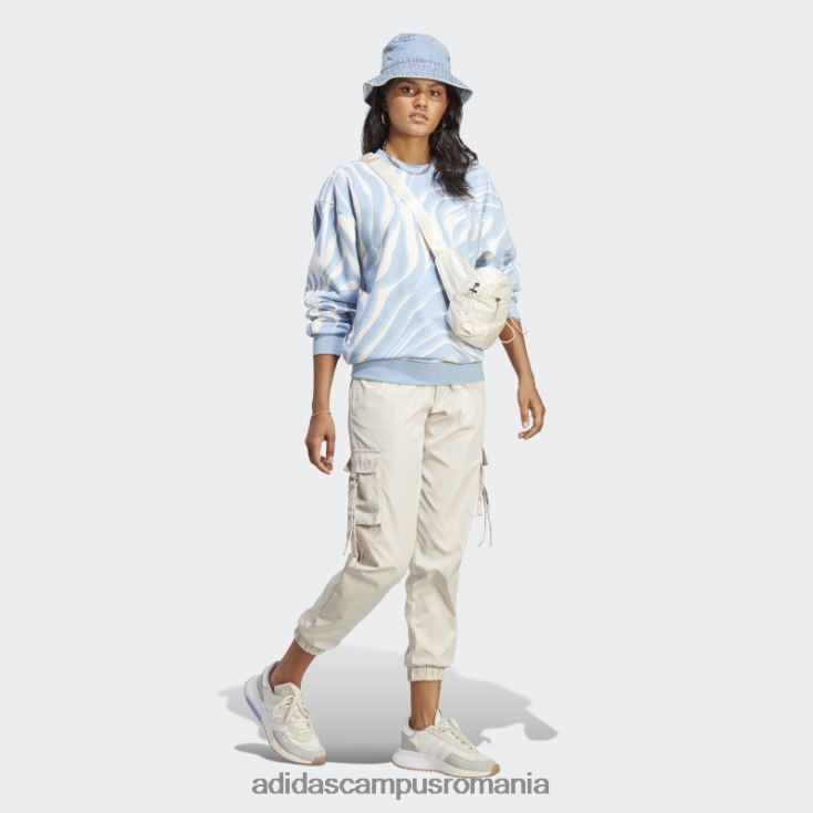 adidas campus romania hanorac cu imprimeu animal, abstract sky ambiental femei cerul ambiental J266N29227